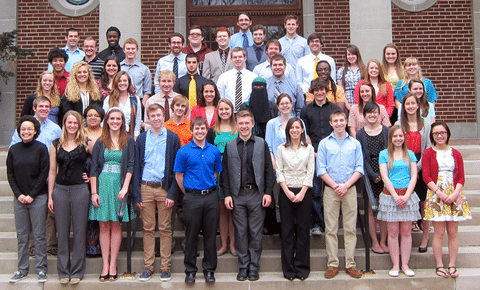 Dr. Shaffer's Spring 2013 Applied Psychophysiology Research Team.