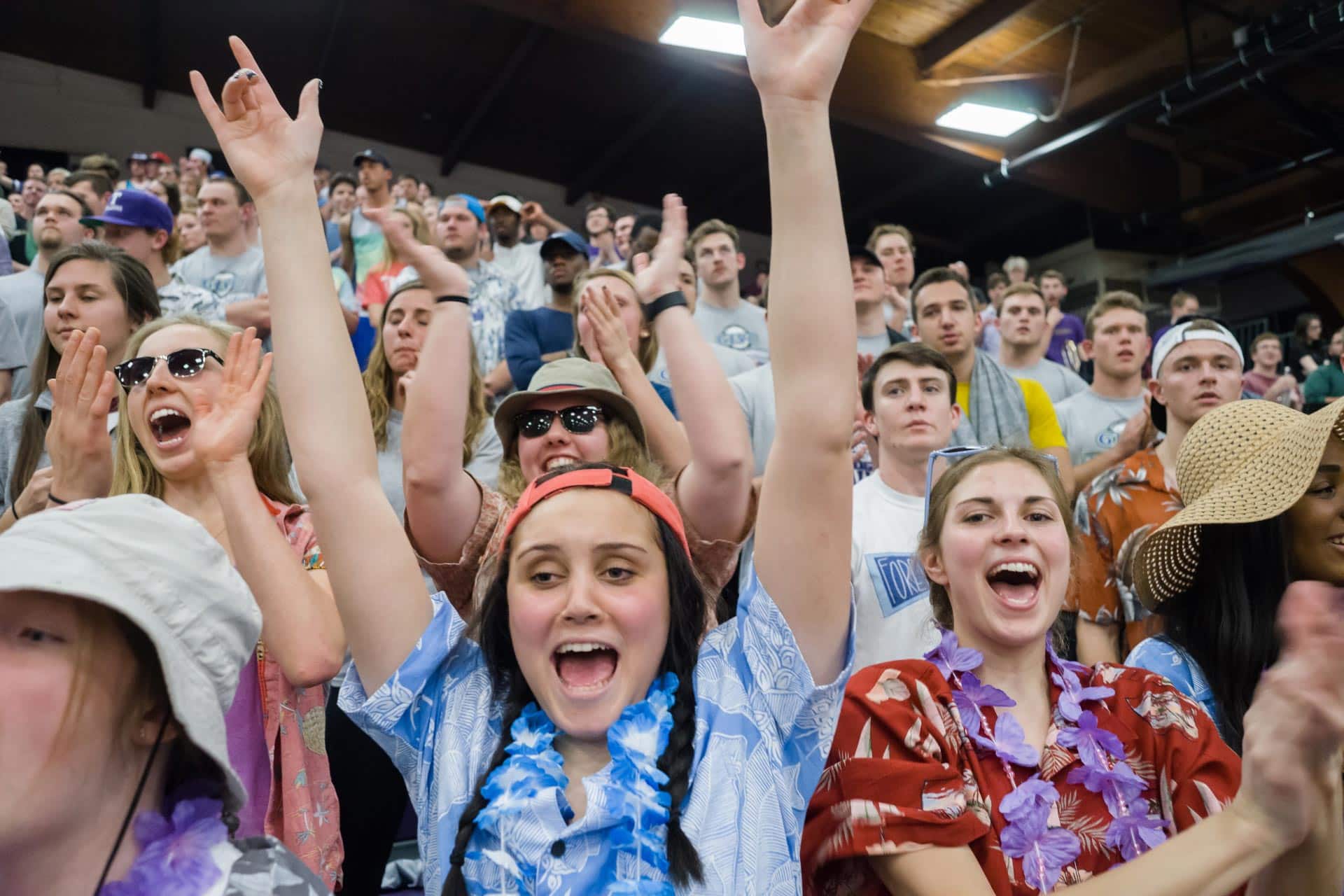 Students at ballgames