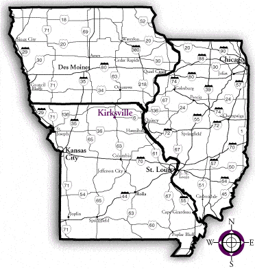 Tri-State Map & Mileage Estimates - Truman State University