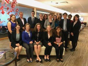 Spanish students meet with Alumnus John Thompson (Spanish and History) in Chicago