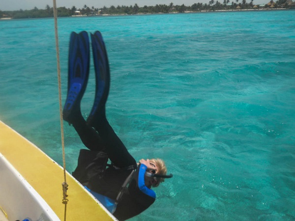 Patrick Moranville Diving in Belize