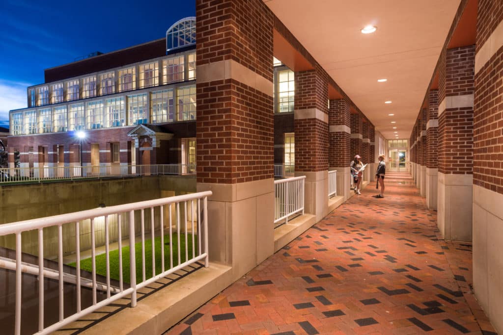 The library is a great place to study at night