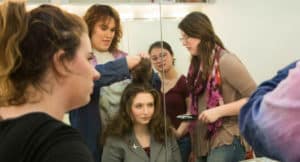 Make-up and costuming for "Extremities" theatre production
