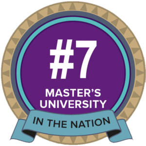 Ranked No. 7 Master's University in the Nation by Washington Monthly