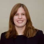Sarah, a competitor in the 3MT competition