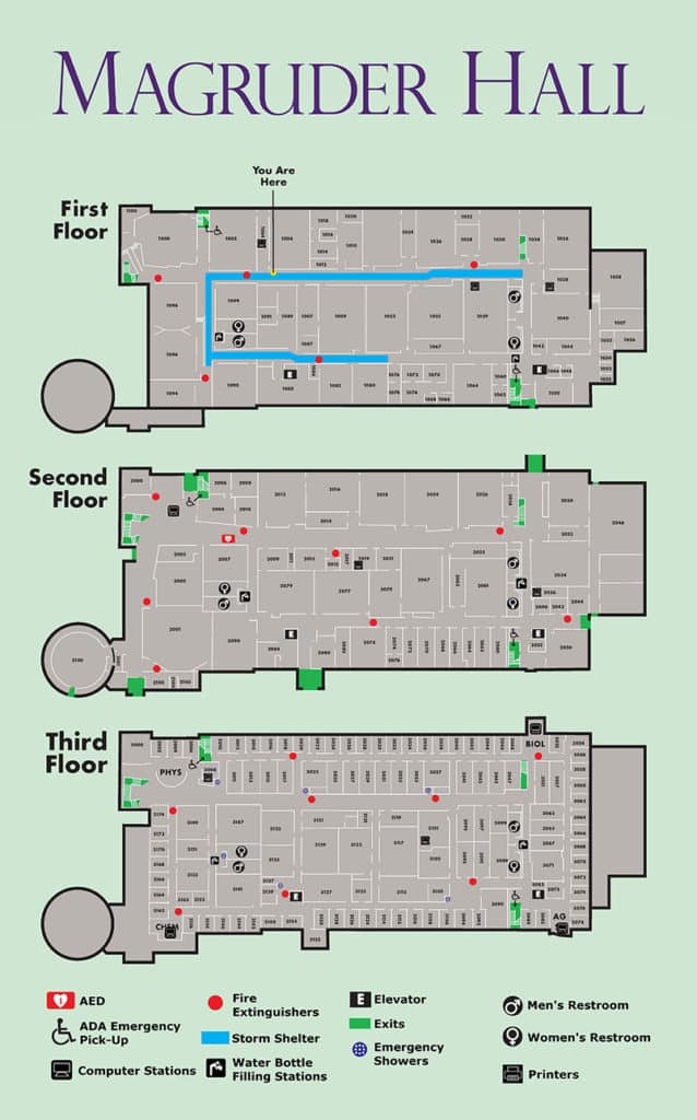 Truman State University Campus Map Magruder Hall Floor Plans - Truman State University