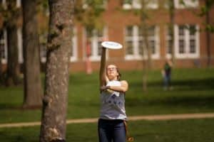 Catching a Frisbee