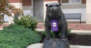 Bulldog Statue