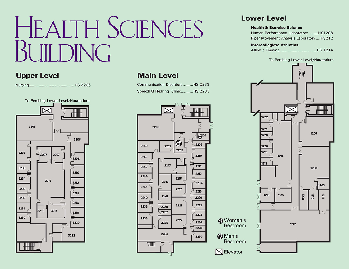 Health Sciences Building Floor Plans