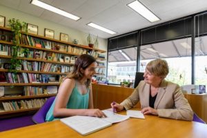 Student and counselor