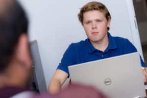 School of Business student