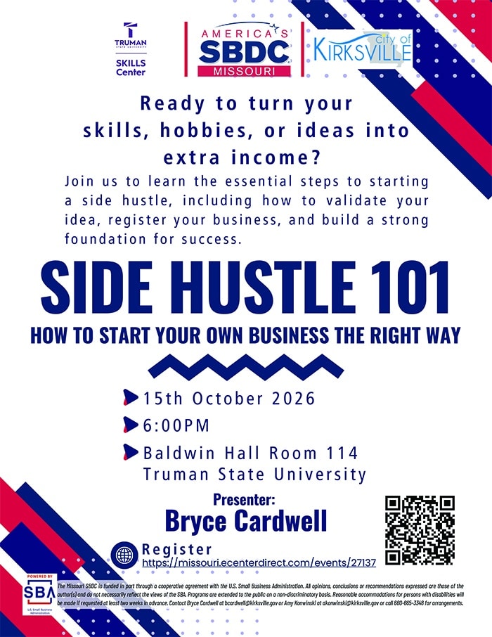 Side Hustle 101 Training October 2026 (Truman)